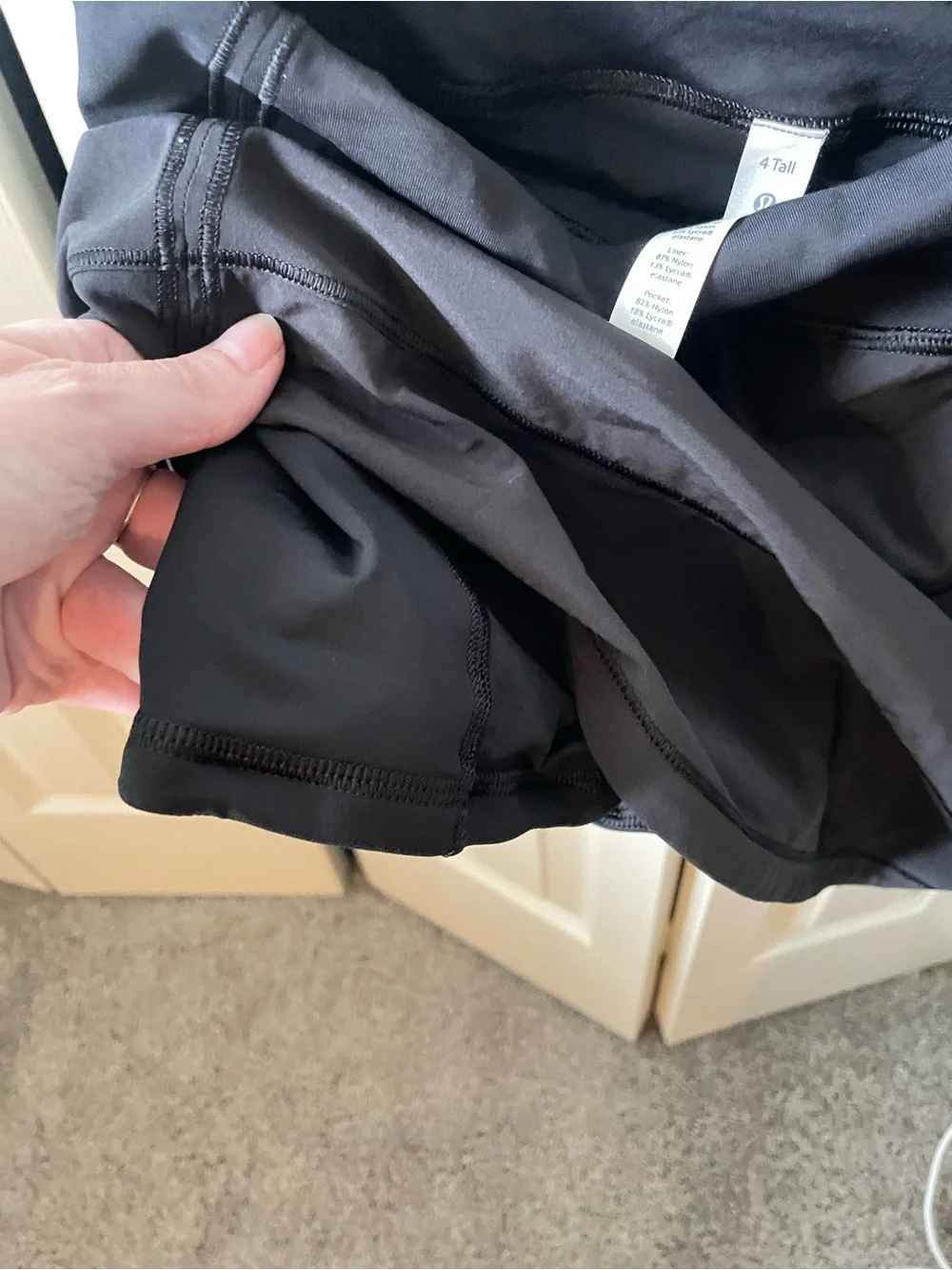 lululemon athletica Black Performance Mini Skirt